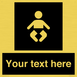 Custom information: black panel baby change